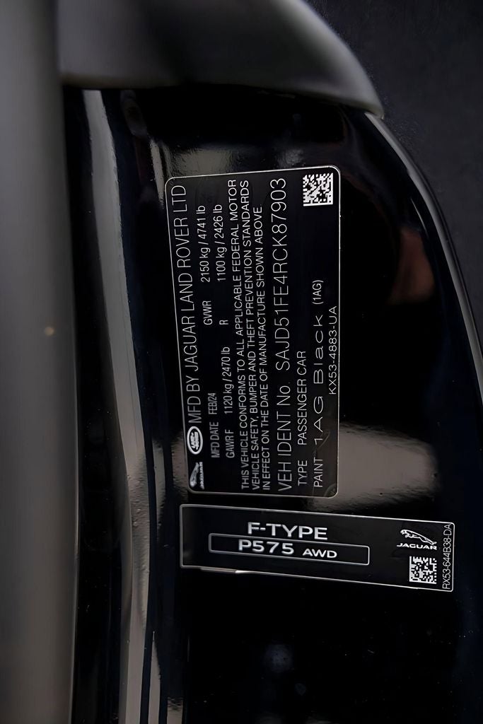 2024 Jaguar F-TYPE P575 R75