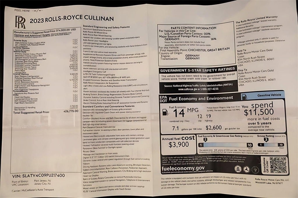 2023 Rolls-Royce Cullinan Base