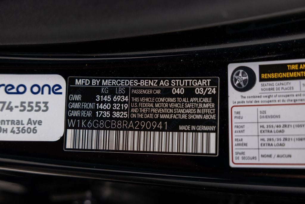 2024 Mercedes-Benz S-Class S 63 E AMG® 4MATIC®
