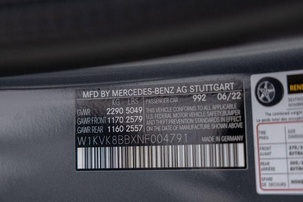 2022 Mercedes-Benz SL-Class SL 63 AMG® 4MATIC®