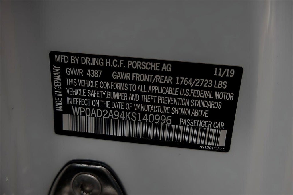 2019 Porsche 911 Turbo S