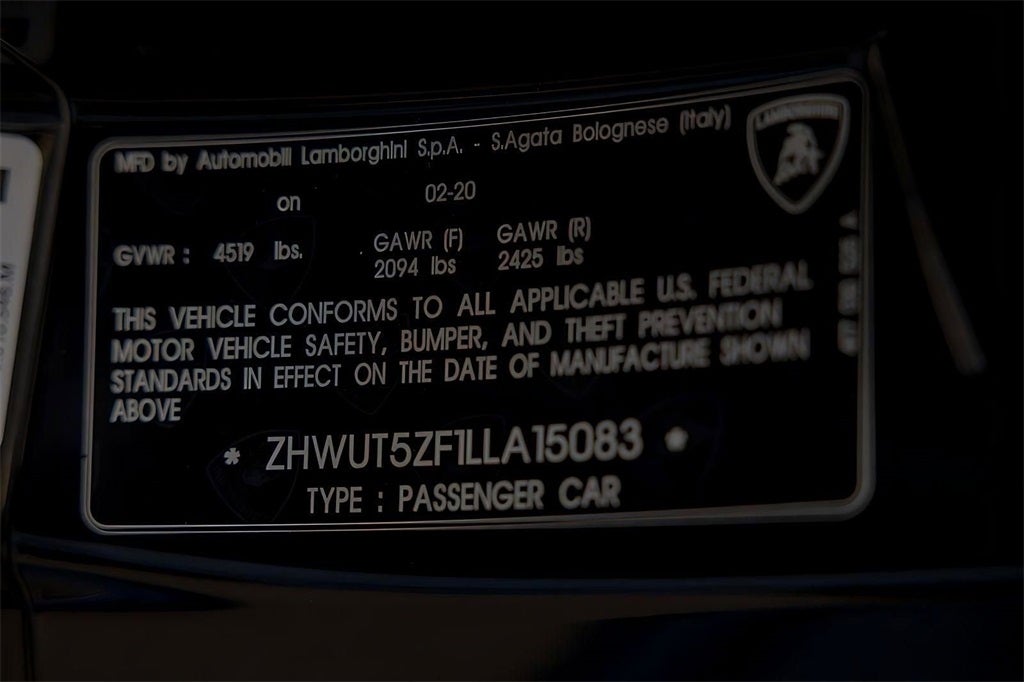 2020 Lamborghini Huracan EVO Base